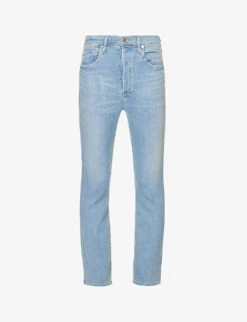 CITIZENS OF HUMANITY Jolene Whiskered High-rise Slim-leg Stretch-denim Jeans