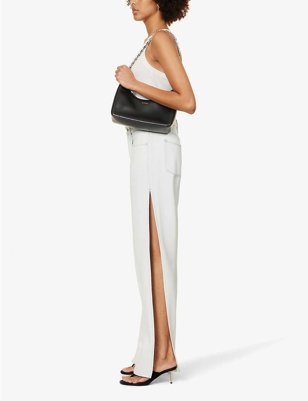 GOOD AMERICAN Good Boy Side-split Relaxed-fit Denim-blend Jeans - Image 3