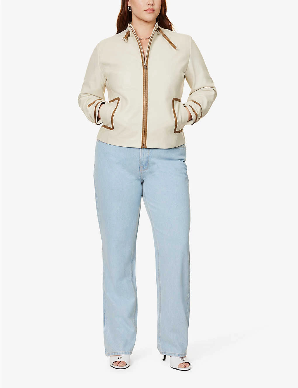 GOOD AMERICAN Good '90s Straight-leg Mi-rise Denim-blend Jeans - Image 2