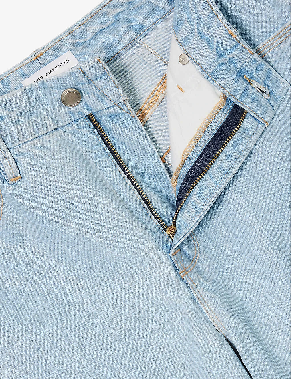 GOOD AMERICAN Good '90s Straight-leg Mi-rise Denim-blend Jeans - Image 8