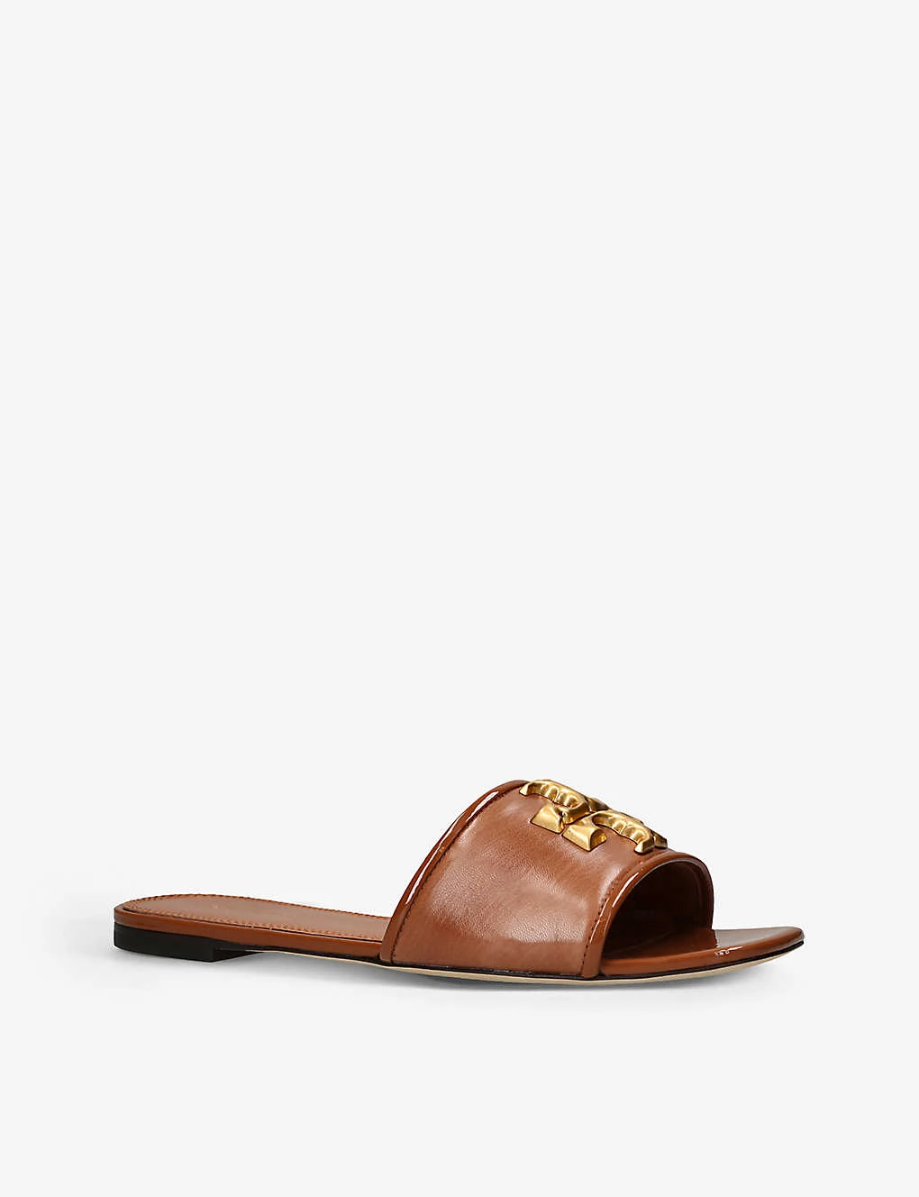 Tory Burch Eleanor Logo-plaque Leather Slides - Image 3