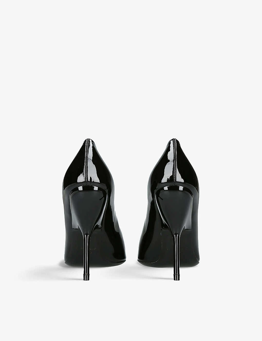 Salvatore Ferragamo Eva Sculptural-heel Patent-leather Courts - Image 4