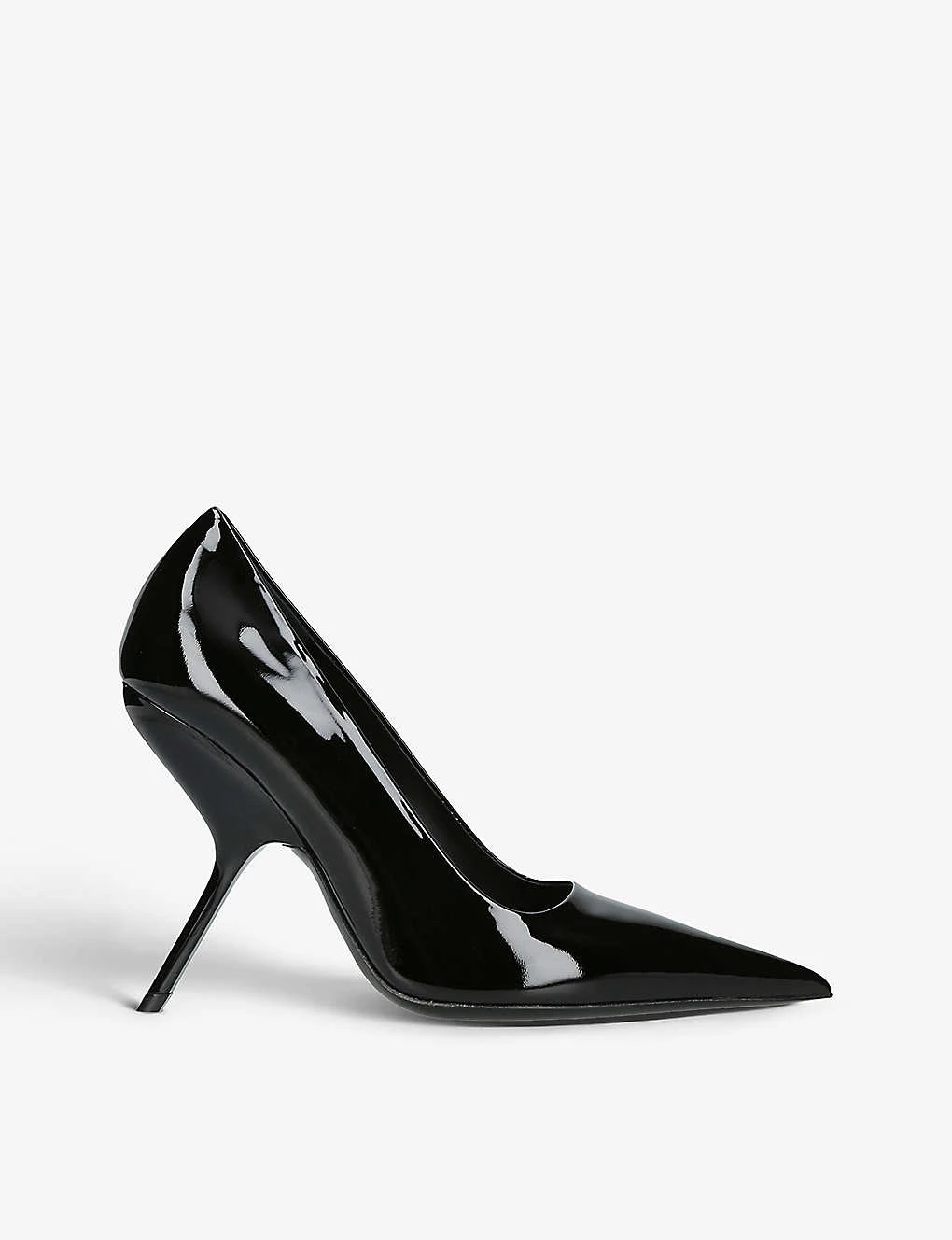 Salvatore Ferragamo Eva Sculptural-heel Patent-leather Courts