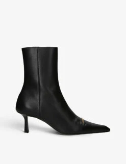 ALEXANDER WANG Viola 65 Leather Heeled Ankle Boots