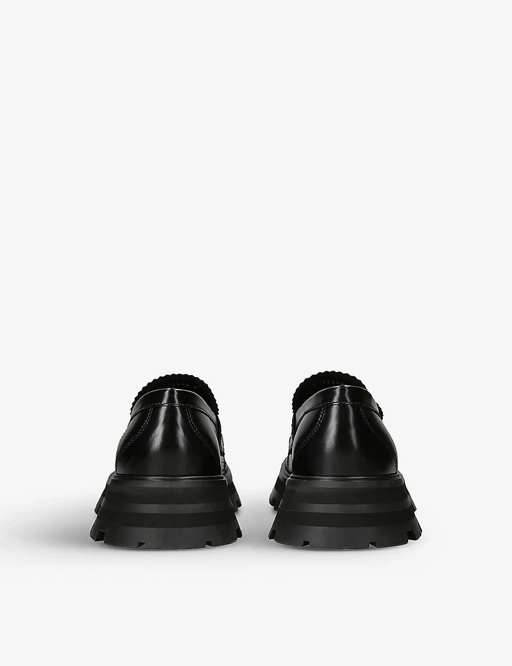 Alexander McQueen Cut-out Chunky-sole Leather Loafers - Image 4