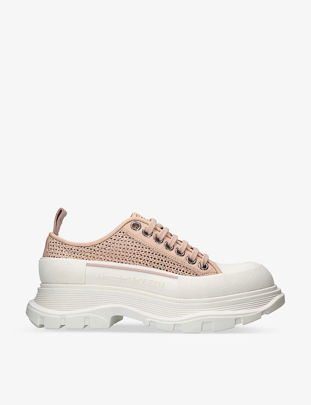 Alexander McQueen Tread Logo-embossed Low-top Woven Trainers