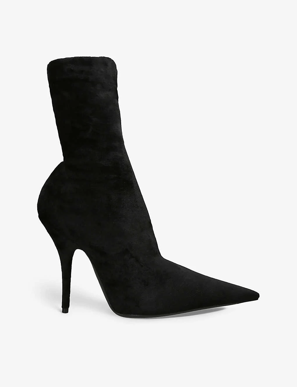 Balenciaga Knife Pointed-toe Stretch-knit Heeled Boots