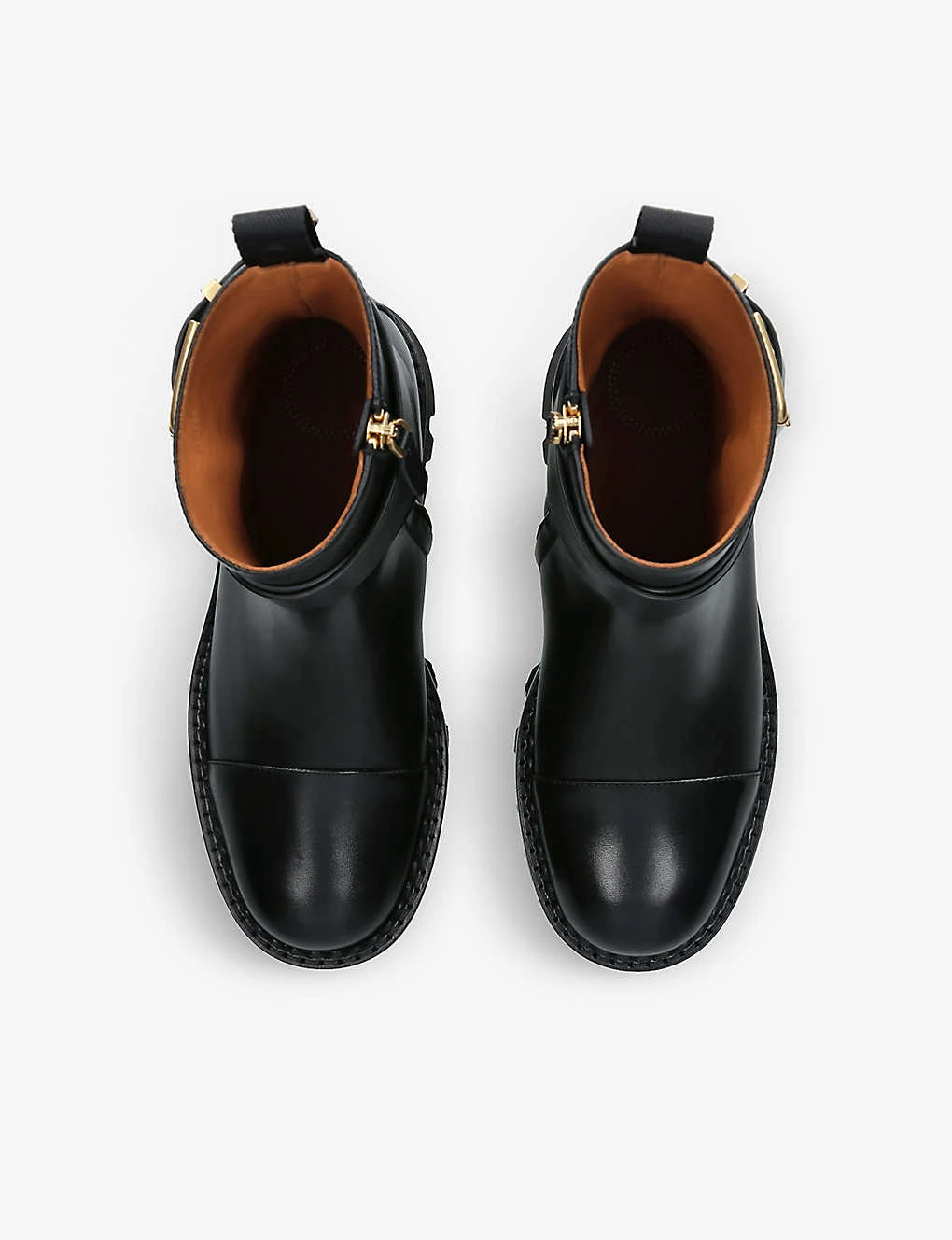 Chloé Owena Buckle-embellished Leather Ankle Boots - Image 2