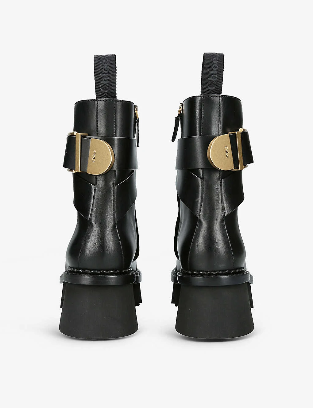 Chloé Owena Buckle-embellished Leather Ankle Boots - Image 4