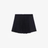 Maje Lupli Straight-fit Pleated Stretch-woven Shorts