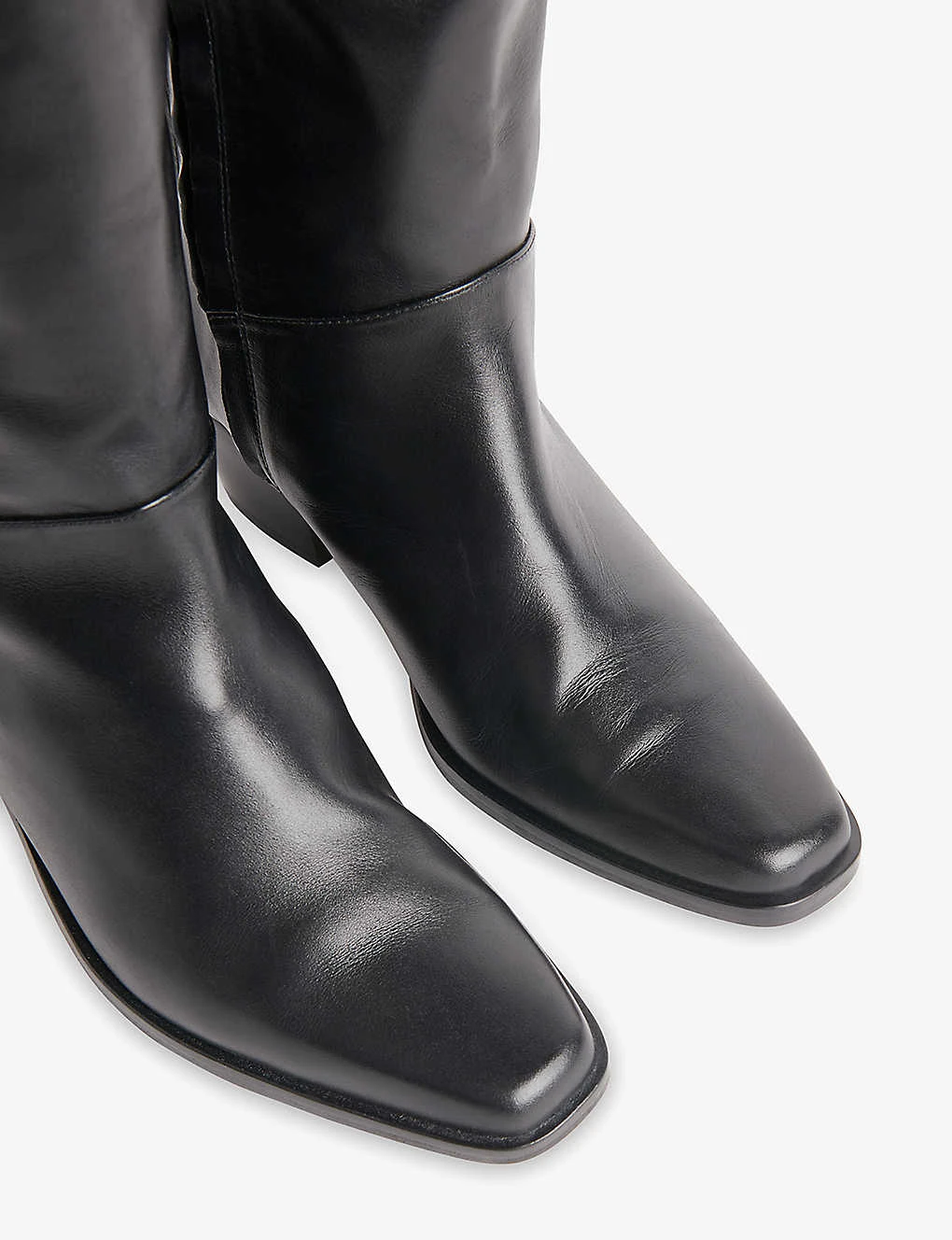Whistles Asa Pointed-toe Western-style Leather Boots - Image 3