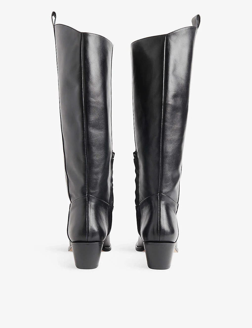 Whistles Asa Pointed-toe Western-style Leather Boots - Image 4