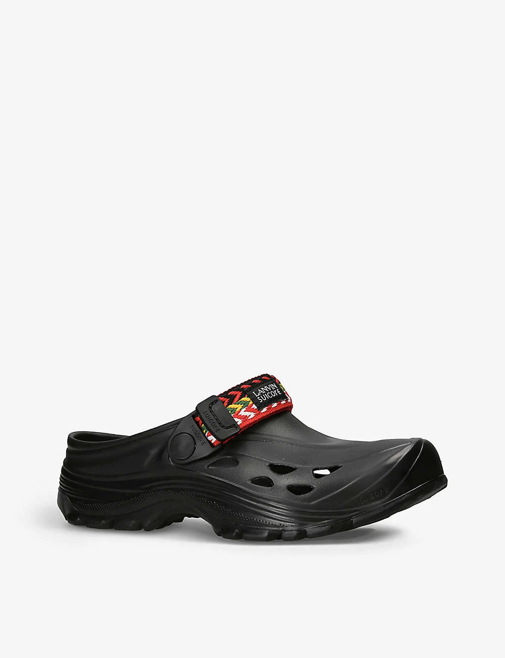 Lanvin X Suicoke Herringbone-embellished Moulded Clogs - Image 3