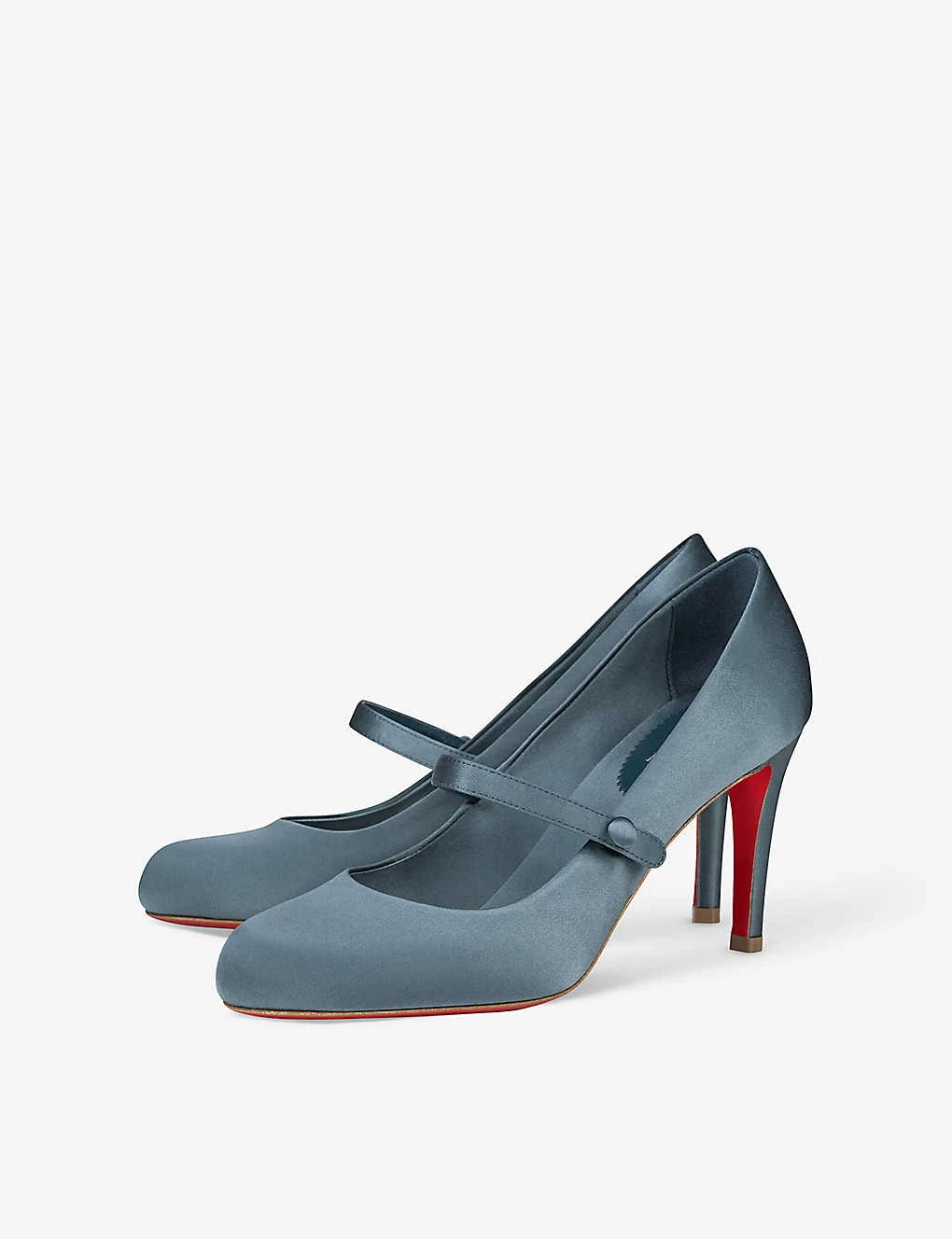 Christian Louboutin Pumppie Wallis 85 Satin Heeled Pumps - Image 4