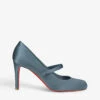 Christian Louboutin Pumppie Wallis 85 Satin Heeled Pumps