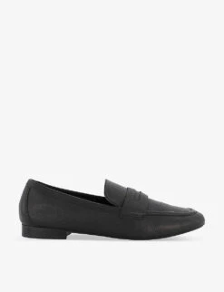 Dune Gianetta Stomper-strap Leather Penny Loafers
