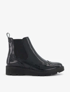 Dune Paleo Brogue Leather Ankle Boots